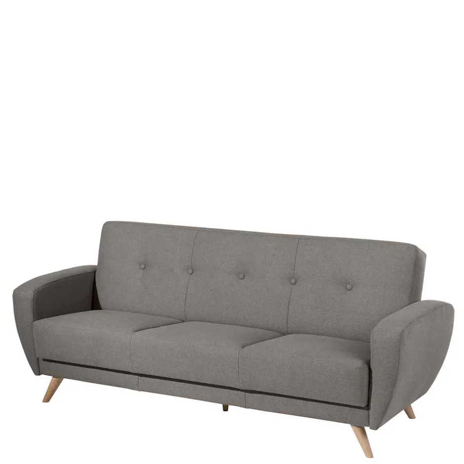 Microfaser Bettcouch mit drei Sitzplätzen - Durencas^Wohnen