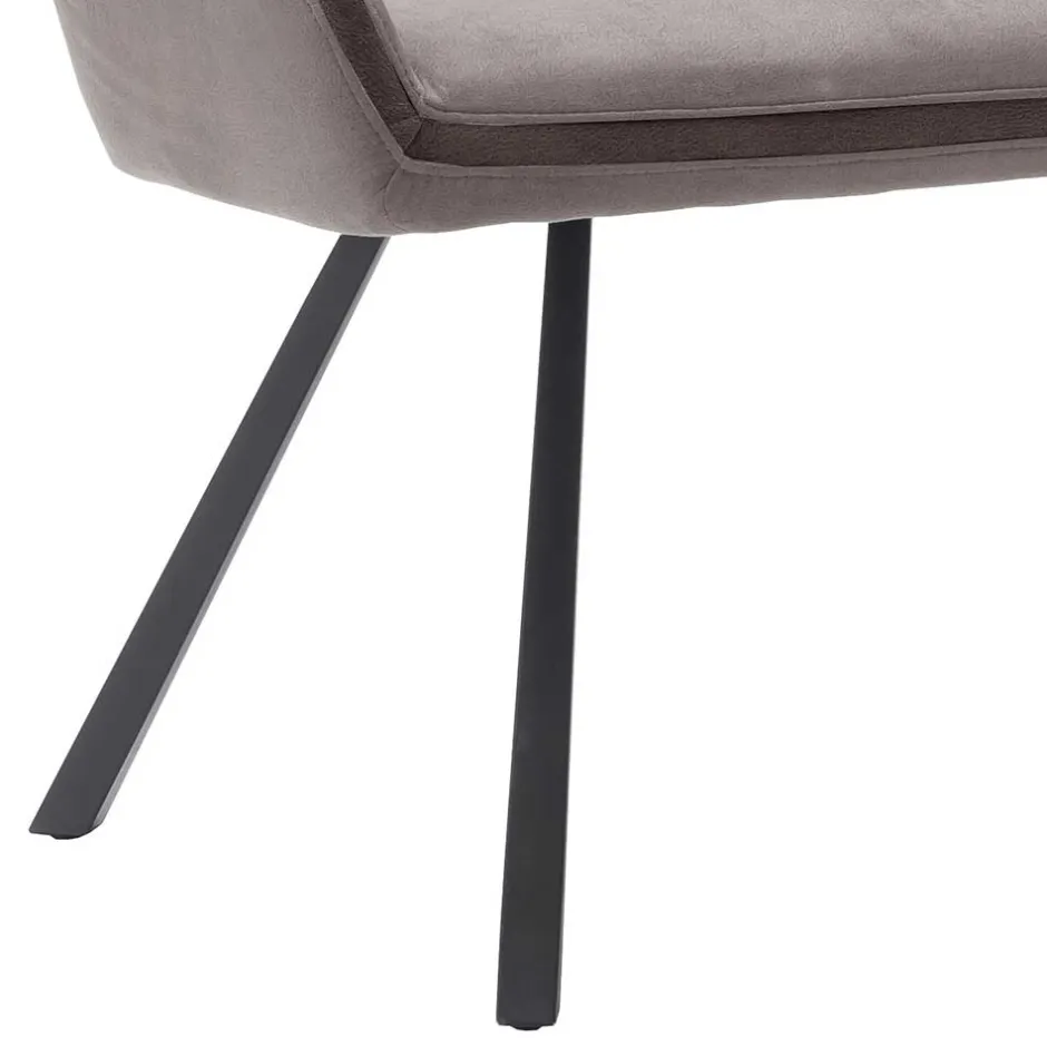 Microfaser Esszimmerbank in Hellbraun - Puladium^Wohnen Discount