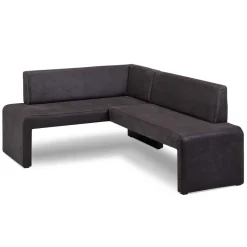 Microfaser Polstereckbank in Anthrazit - Daricca^Wohnen Sale