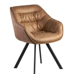 Microfaser Polsterstuhl in Beige - Pacifigo^Wohnen Hot