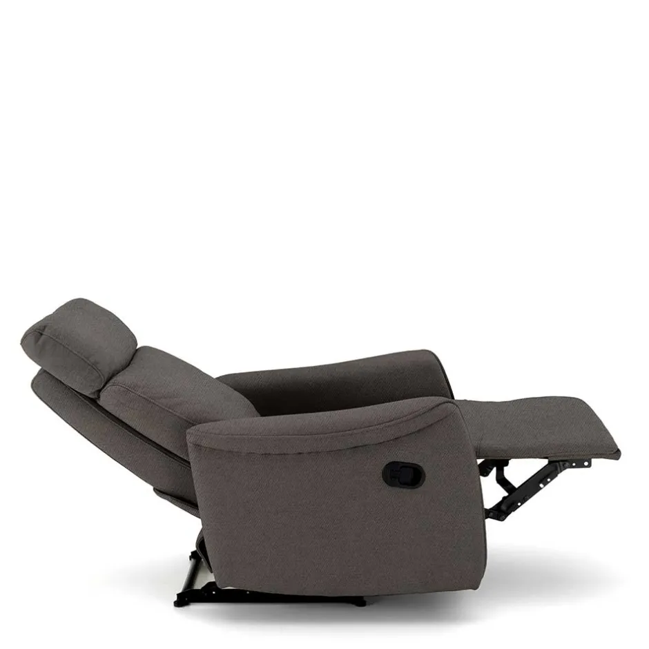 Wohnen Microfaser TV Relaxsessel in Dunkelgrau - Vergoma