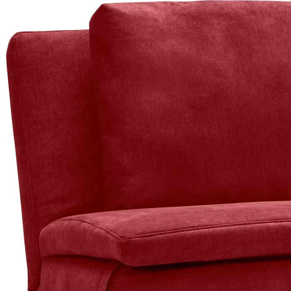 Microvelours Bettcouch in Dunkelrot - Java^Wohnen Online