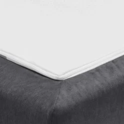 Microvelours Schlafsofa in Blaugrau - Glory^Wohnen New