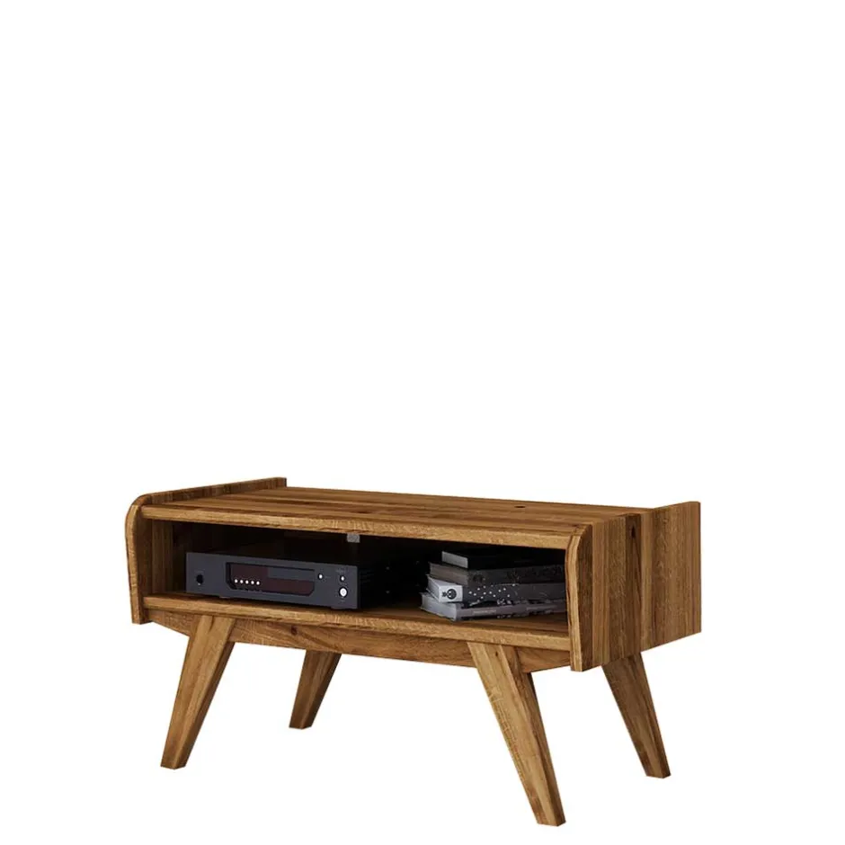 Wohnen Midcentury Wildeiche TV Bank mit Fach - Hardus