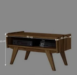 Wohnen Midcentury Wildeiche TV Bank mit Fach - Hardus