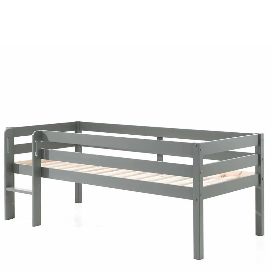 Mini Hochbett mit Absturzsicherung in Grau - Joina^Wohnen Online
