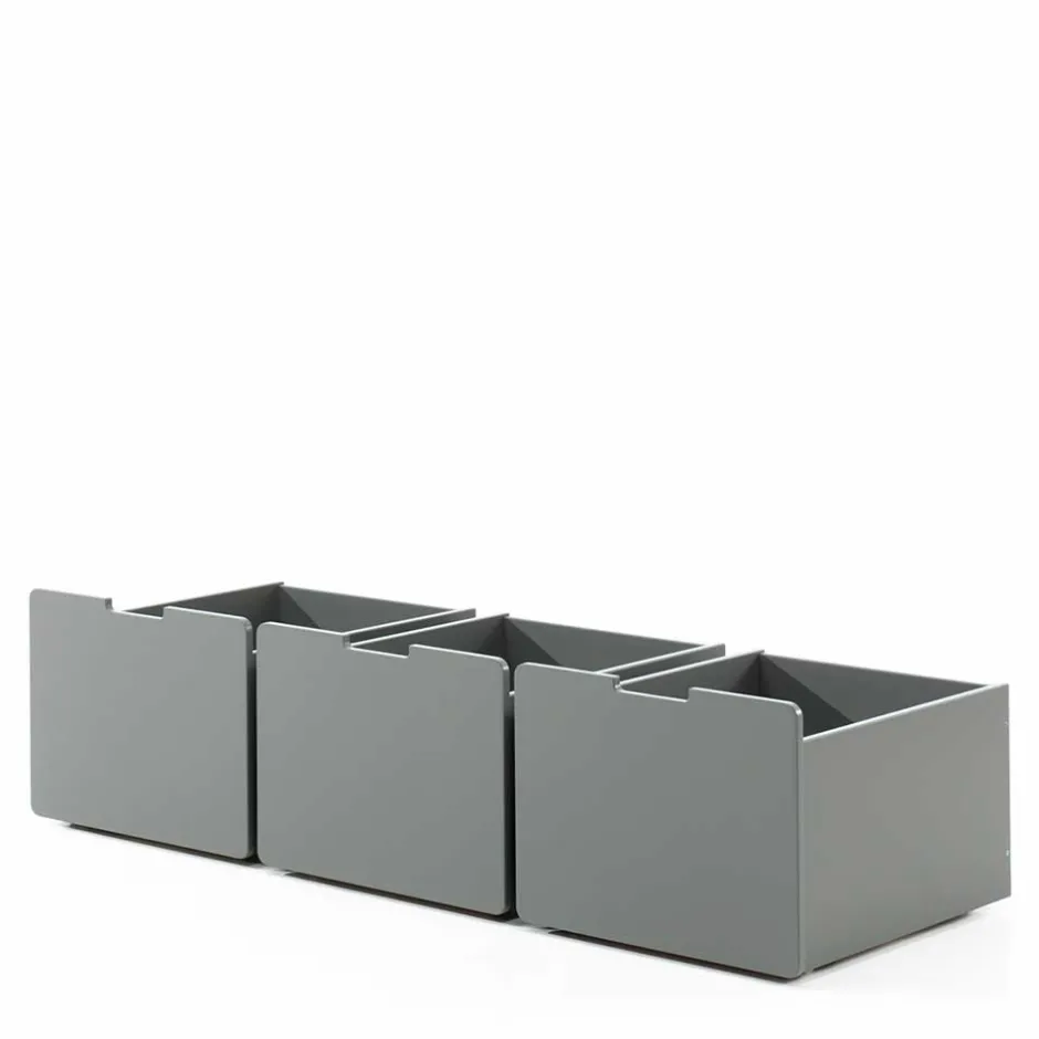 Mini Hochbett mit Absturzsicherung in Grau - Joina^Wohnen Online