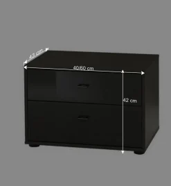 Wohnen Mini Kommode Cornea in Grau Braun