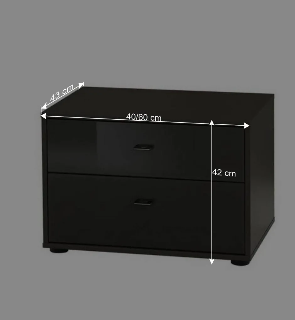 Wohnen Mini Kommode Cornea in Grau Braun