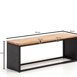 Wohnen Minimalistische Bank aus Akazie Massivholz - Zyrafete