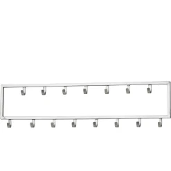 Wohnen Minimalistische Wandgarderobe mit 15 Kleiderhaken - Mialan