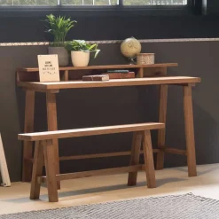 Wohnen Minimalistischer Schreibtisch aus Wildeiche - Dalunzio