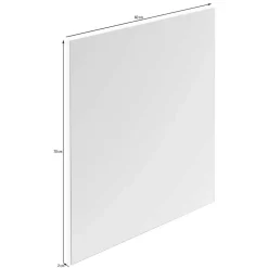 Wohnen Minimalistischer Wandspiegel in Anthrazit - Vlatu