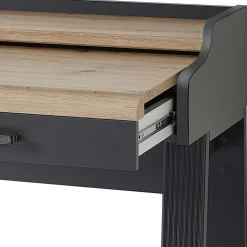 Wohnen Modern Country Computertisch in Grau & Eiche - Joe