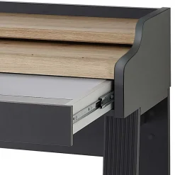 Wohnen Modern Country Computertisch in Grau & Eiche - Joe