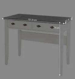 Modern Country Frisiertisch Set zweifarbig - Mirandesca (dreiteilig)^Wohnen Discount