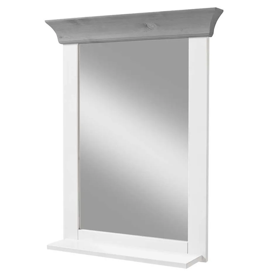 Modern Country Frisiertisch Set zweifarbig - Mirandesca (dreiteilig)^Wohnen Discount