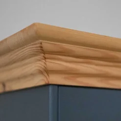 Wohnen Modern Country Nachtkommode in Grau & Kiefer - Eromsia