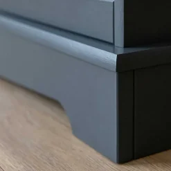 Wohnen Modern Country Nachtkommode in Grau & Kiefer - Eromsia