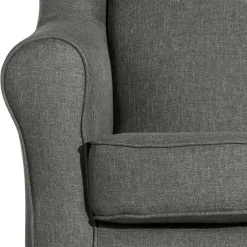 Modern Country Sessel in Anthrazit mit Buche Natur - Mediteranos^Wohnen Clearance