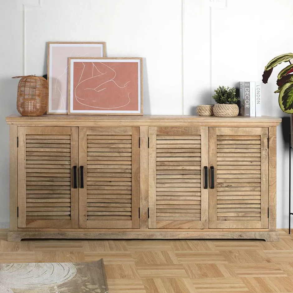 Modern Country Sideboard mit Lamellentüren - Muray^Wohnen Discount