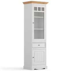 Wohnen Modern Country Vitrine zweifarbig - Vitablo