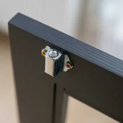 Wohnen Modern Country Vitrinenschrank in Grau & Kiefer - Eromsia