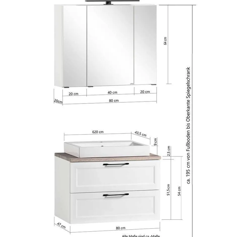 Modern Country Waschplatz Set - Trioto (dreiteilig)^Wohnen Hot