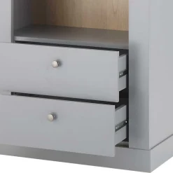 Wohnen Modern Country Wohnwand Set - Buleta (vierteilig)