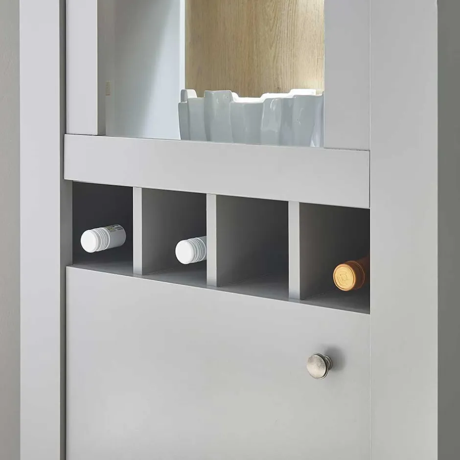 Wohnen Modern Country Wohnwand Set - Buleta (vierteilig)