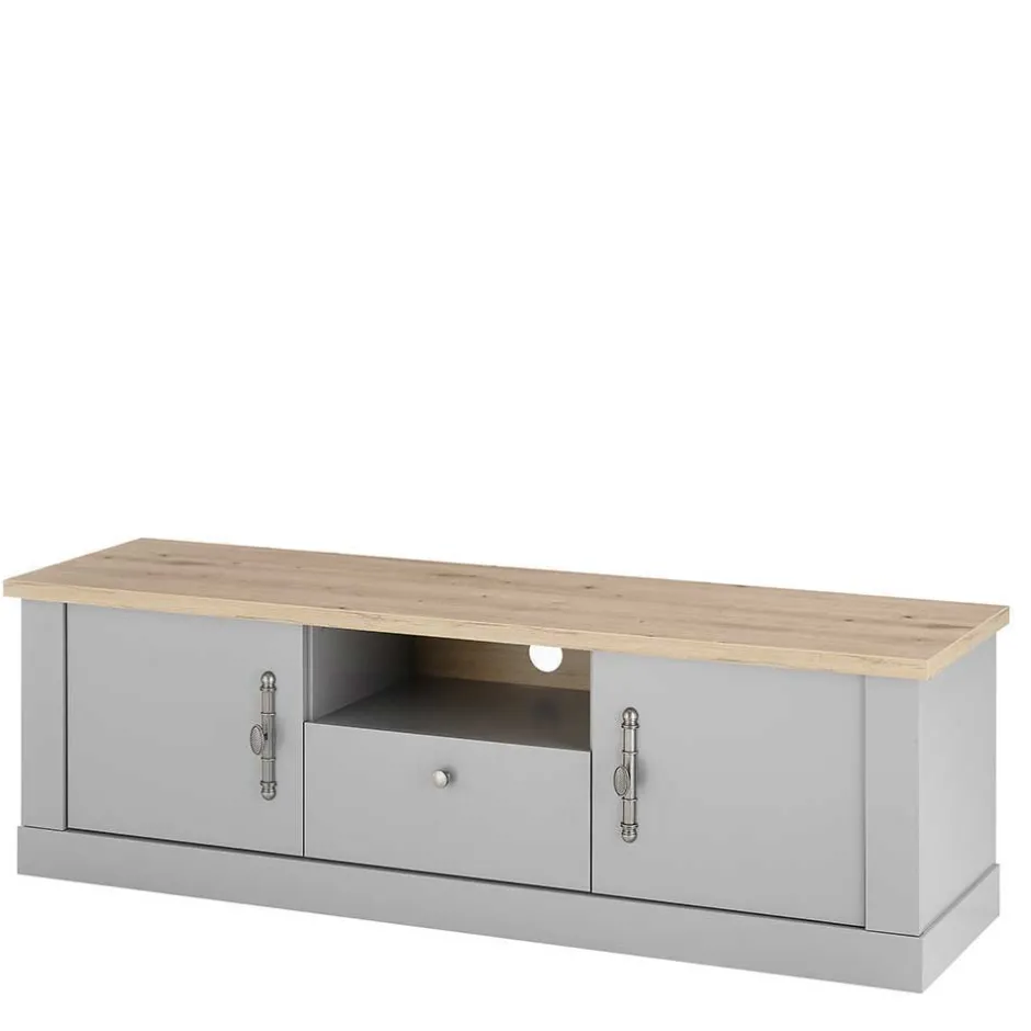 Wohnen Modern Country Wohnwand Set - Buleta (vierteilig)