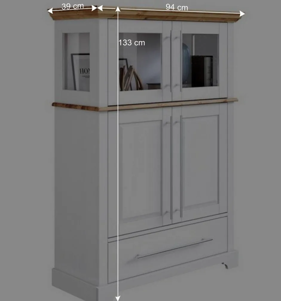 Wohnen Modern Country Wohnzimmerschrank zweifarbig - Eyzaco