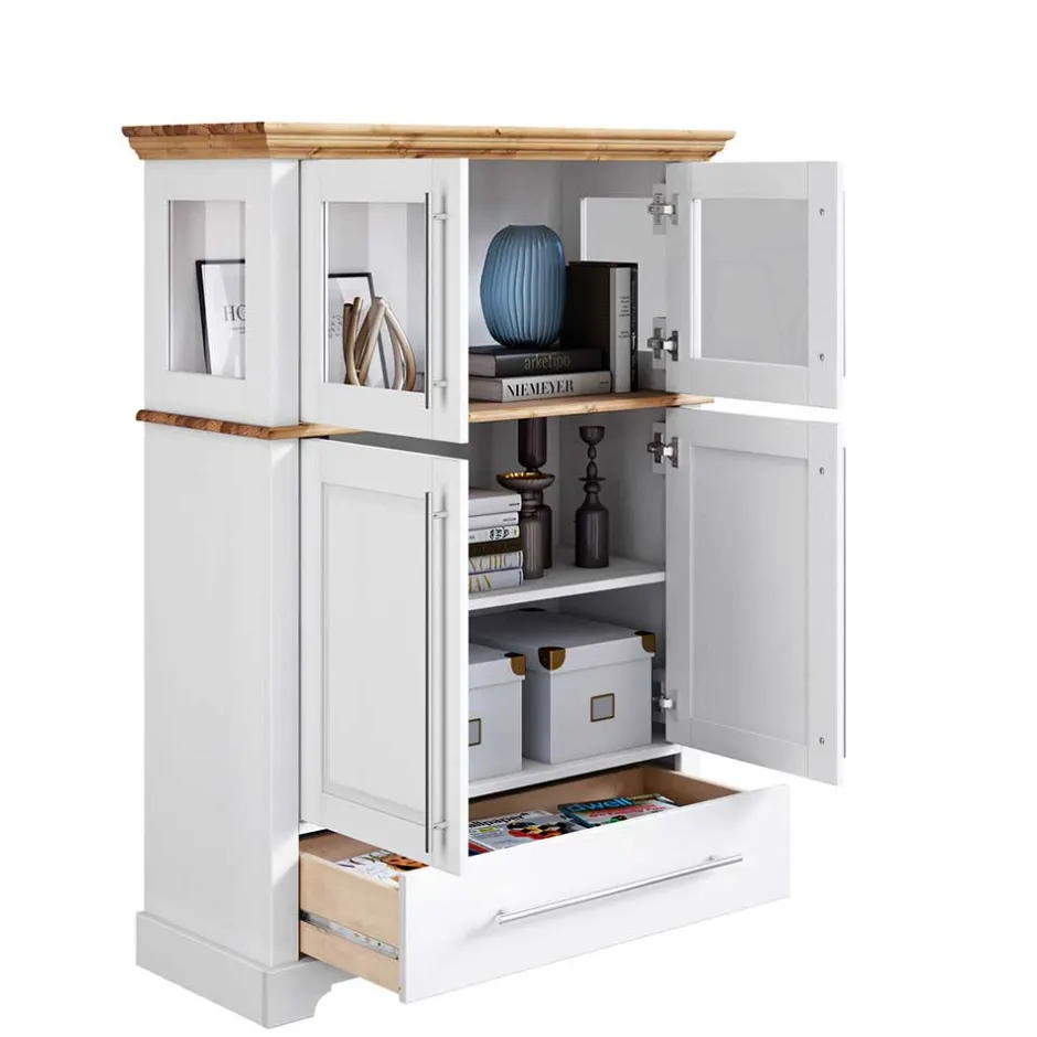 Wohnen Modern Country Wohnzimmerschrank zweifarbig - Eyzaco