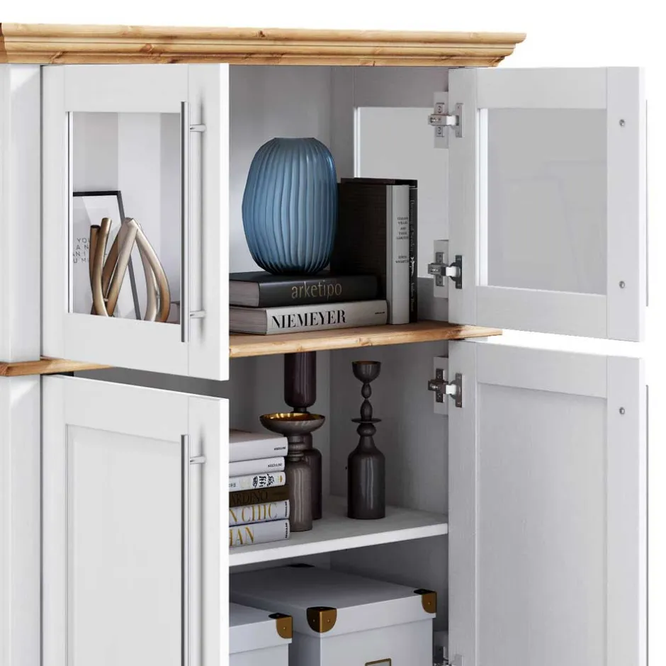 Wohnen Modern Country Wohnzimmerschrank zweifarbig - Eyzaco