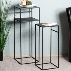 Moderne Blumensäulen in Schwarz - Foahala (zweiteilig)^Wohnen Sale