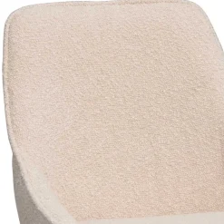 Wohnen Moderne Boucle Barstühle in Beige - Alberta (2er Set)