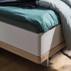 Wohnen Moderne Design Bettanlage mit Kunstleder - Crascanu (dreiteilig)