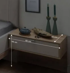 Wohnen Moderne Design Bettanlage mit Kunstleder - Crascanu (dreiteilig)