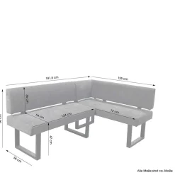 Moderne Eckbank mit drei Sitzplätzen - Olegana^Wohnen Clearance