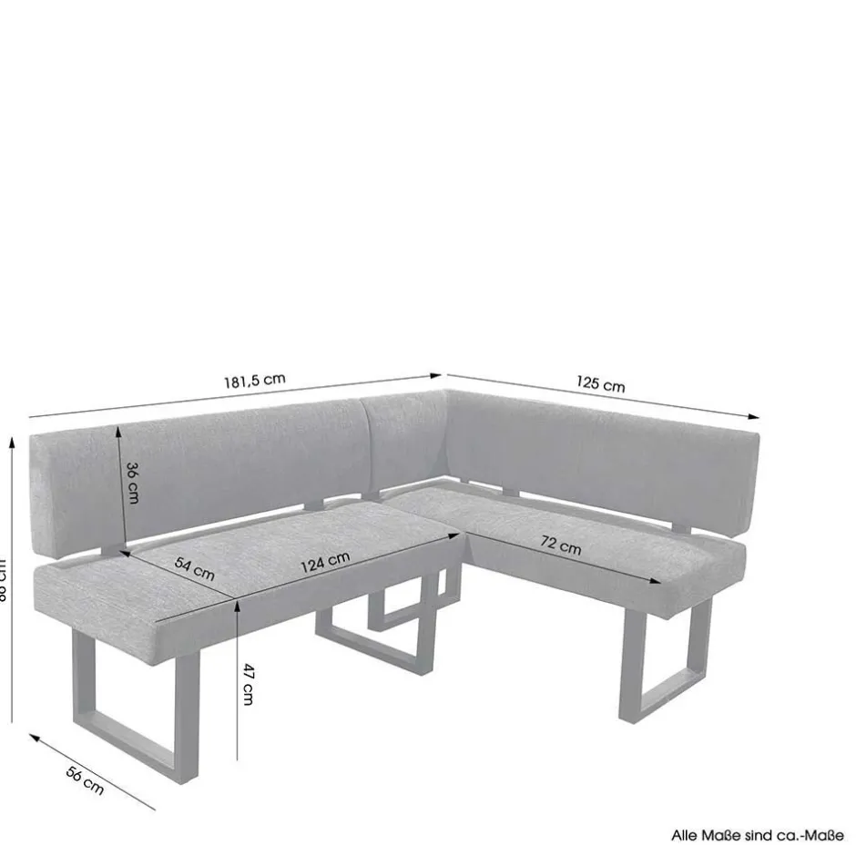 Moderne Eckbank mit drei Sitzplätzen - Olegana^Wohnen Clearance