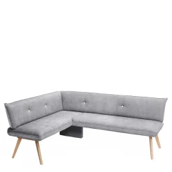 Moderne Eckbank mit grauem Stoffbezug - Eleonora^Wohnen Discount