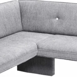 Moderne Eckbank mit grauem Stoffbezug - Eleonora^Wohnen Discount