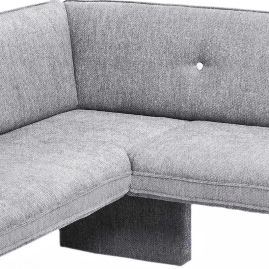 Moderne Eckbank mit grauem Stoffbezug - Eleonora^Wohnen Discount