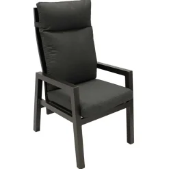 Wohnen Moderne Gartenstühle aus Aluminium - Ashly (2er Set)