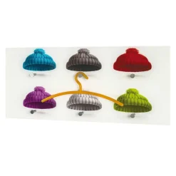 Moderne Glas Hängegarderobe mit bunten Mützen - Trujano^Wohnen Best