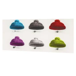 Moderne Glas Hängegarderobe mit bunten Mützen - Trujano^Wohnen Best