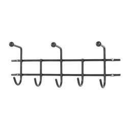 Moderne Hakenleiste Garderobe in Schwarz - Winnington^Wohnen Outlet