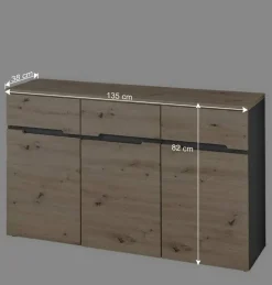 Moderne Kombikommode in Wildeiche NB - Kuetra^Wohnen New