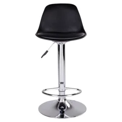 Moderne Kunstleder Barstühle in Schwarz - Ekino (2er Set)^Wohnen Clearance