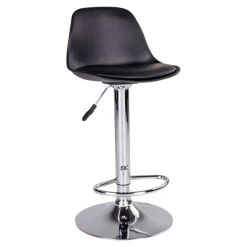 Moderne Kunstleder Barstühle in Schwarz - Ekino (2er Set)^Wohnen Clearance